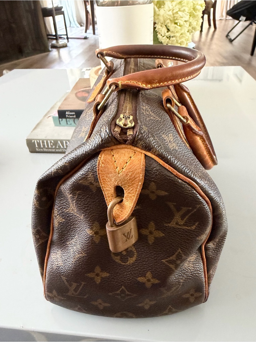 Louis Vuitton Monogram Top Handle Satchel - Brown/Tan - Picture 2 of 16